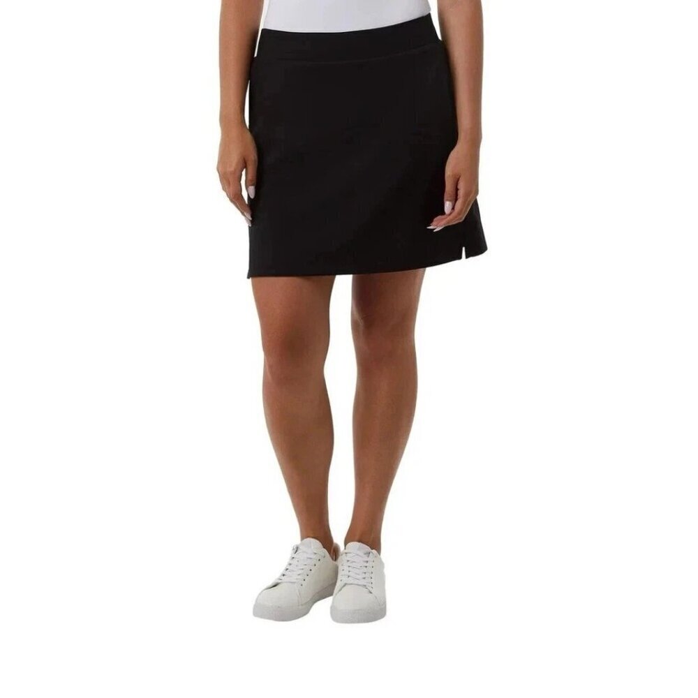 NWOT 32 Degrees Cool Women's L Black Skort Polyester Spandex Stretch Athletic
